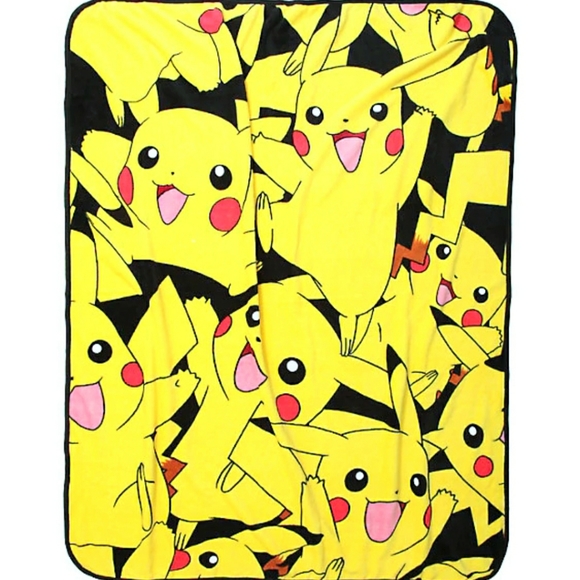 Pikachu plush blanket throw 46X64 - Picture 1 of 3